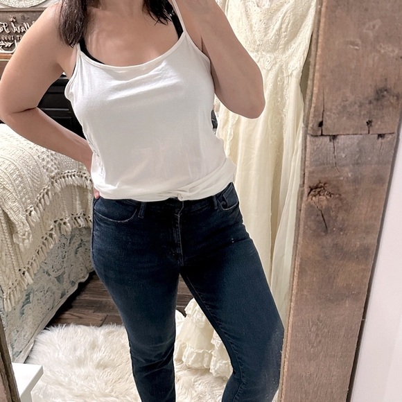 Time and Tru White cami scoop neck fitted Tank Top size XLarge new without tags - Picture 1 of 5